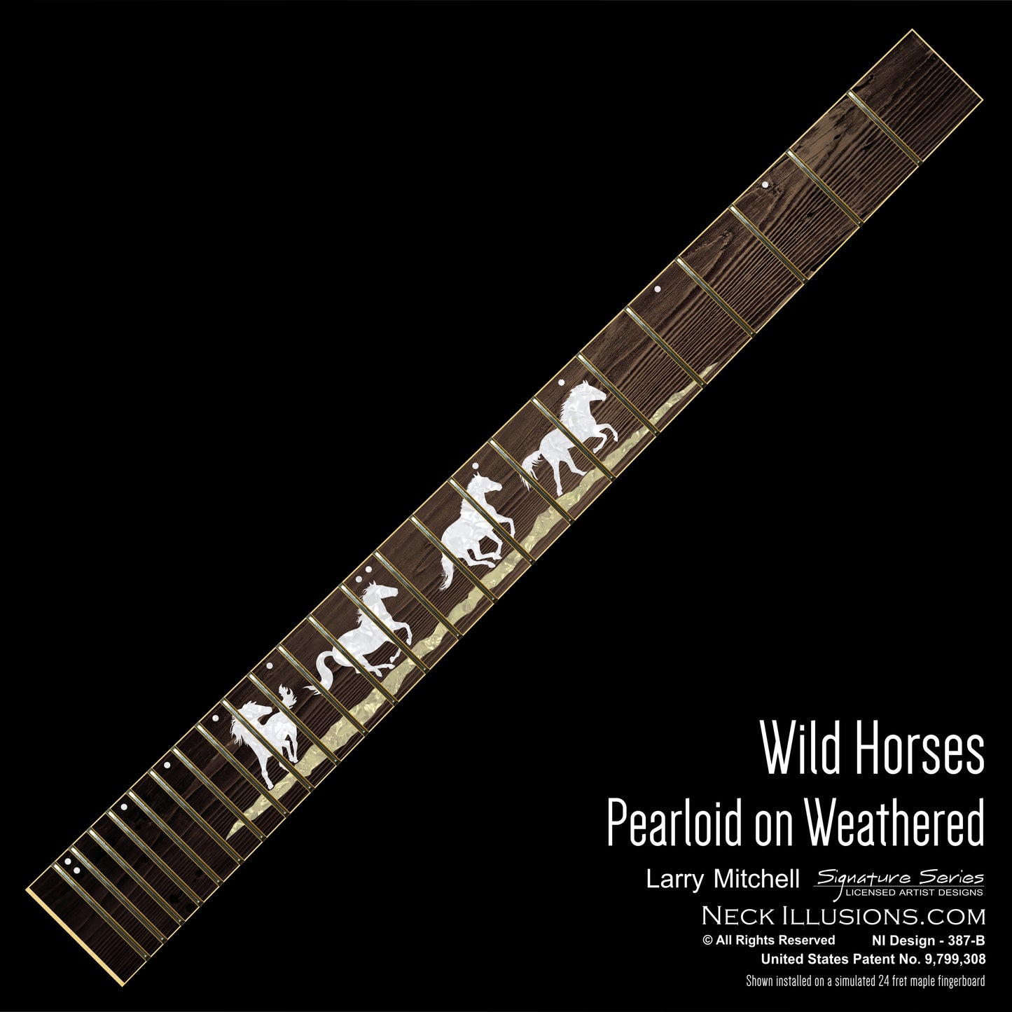 Larry Mitchell - Wild Horses on Weathered