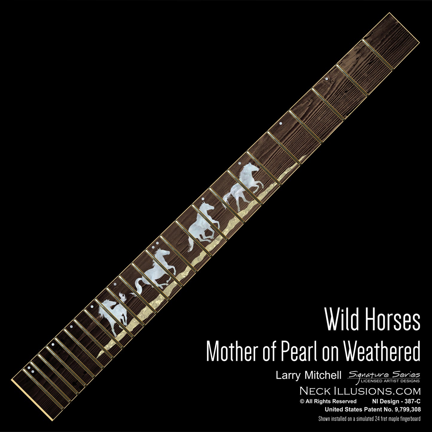 Larry Mitchell - Wild Horses on Weathered
