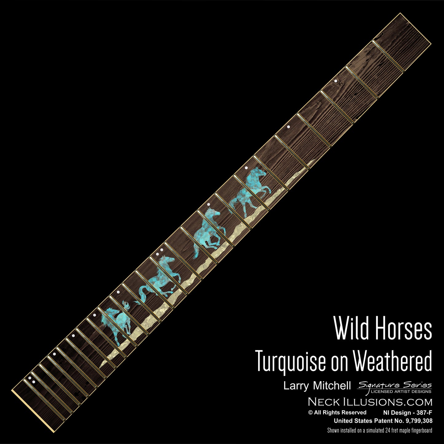 Larry Mitchell - Wild Horses on Weathered