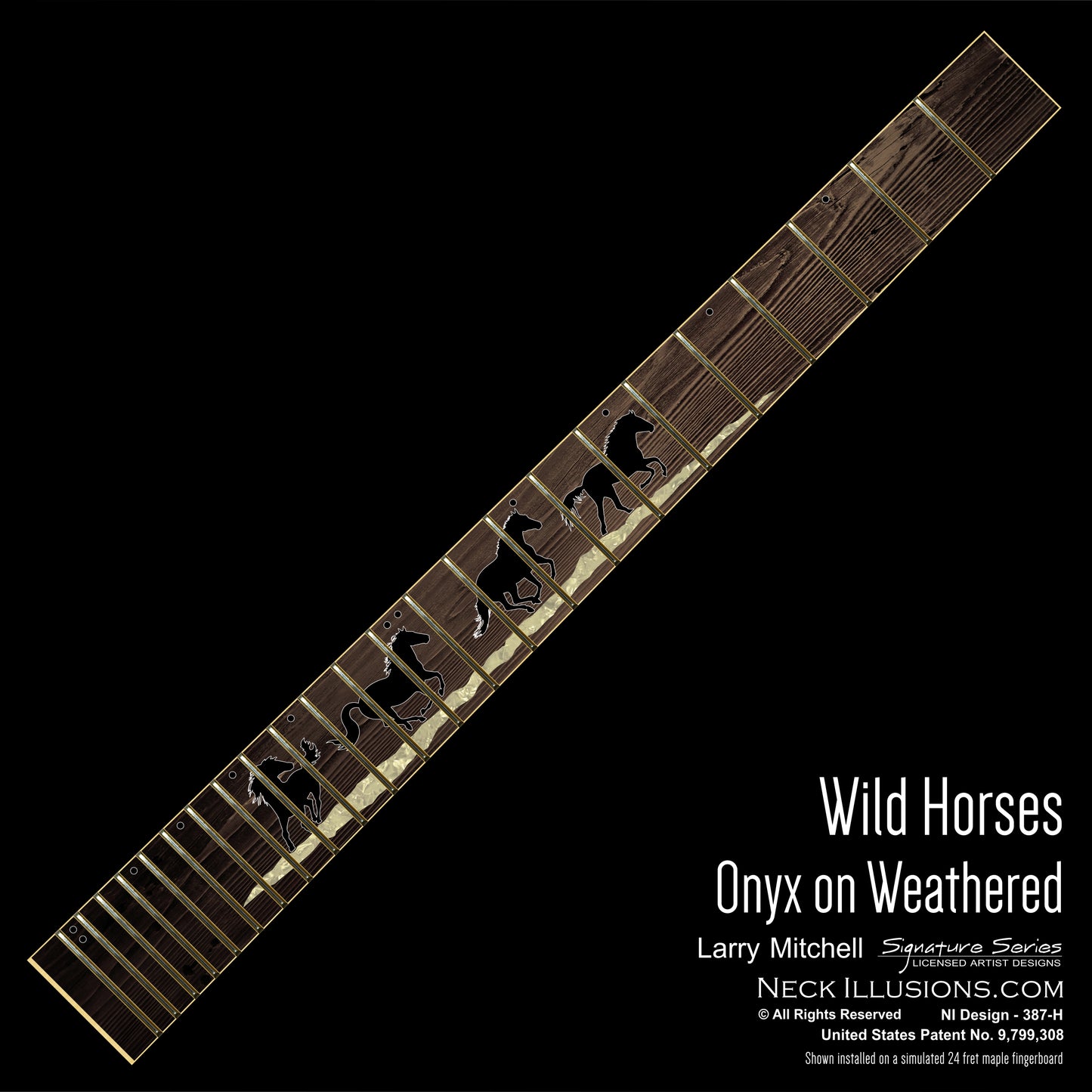 Larry Mitchell - Wild Horses on Weathered