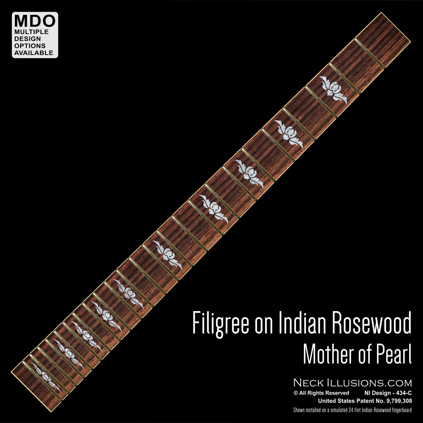 Filigree on Indian Rosewood
