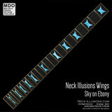 Neck Illusions Wings on Ebony