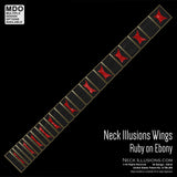 Neck Illusions Wings on Ebony