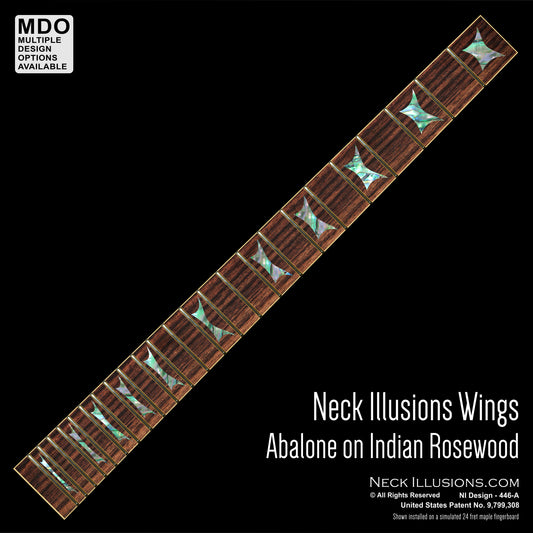 Neck Illusions Wings on Indian Rosewod