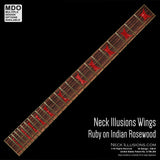 Neck Illusions Wings on Indian Rosewod