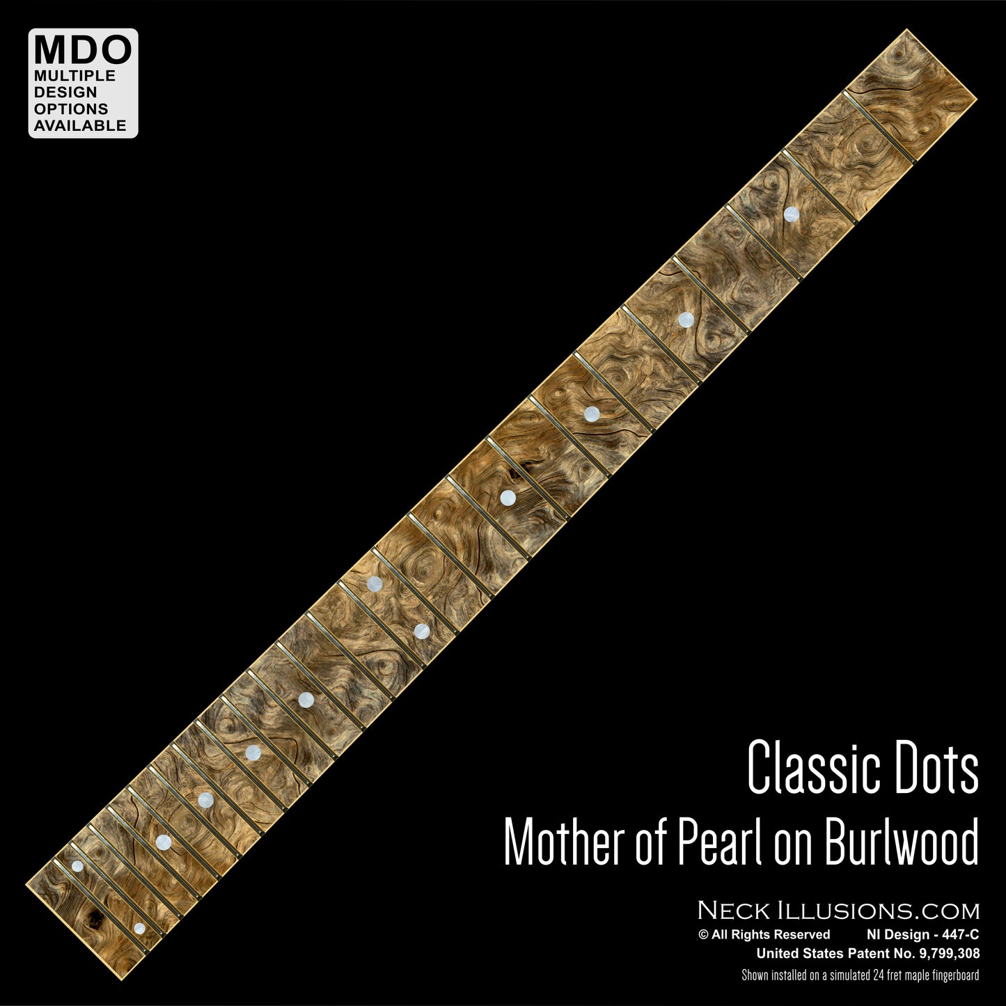 Classic Dots on Burlwood