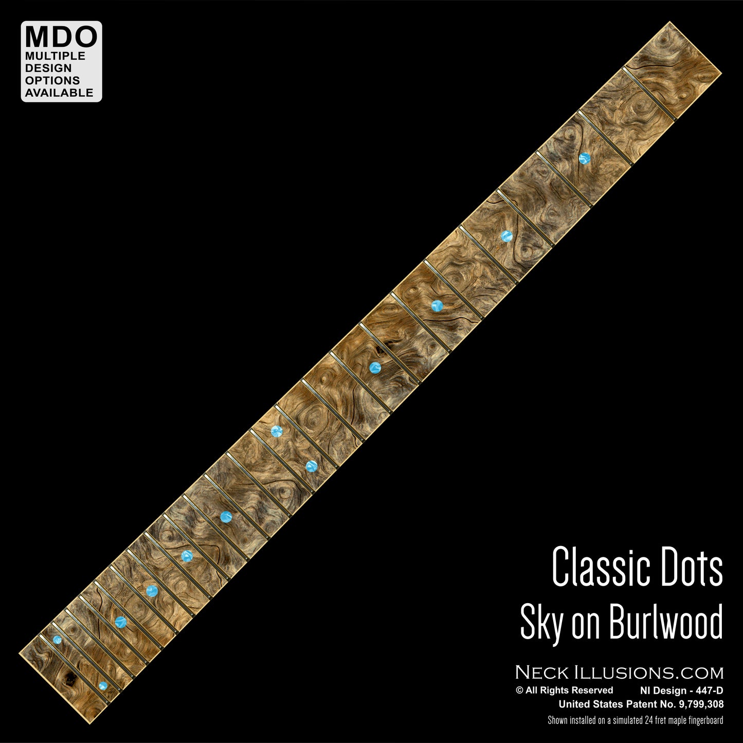 Classic Dots on Burlwood