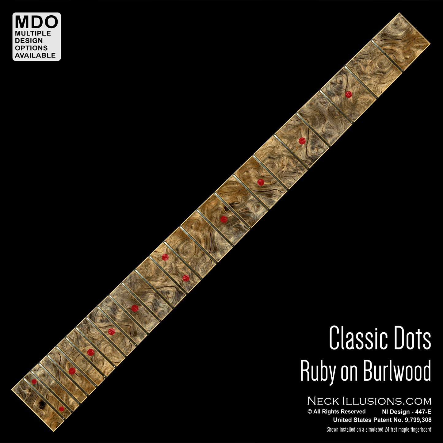 Classic Dots on Burlwood
