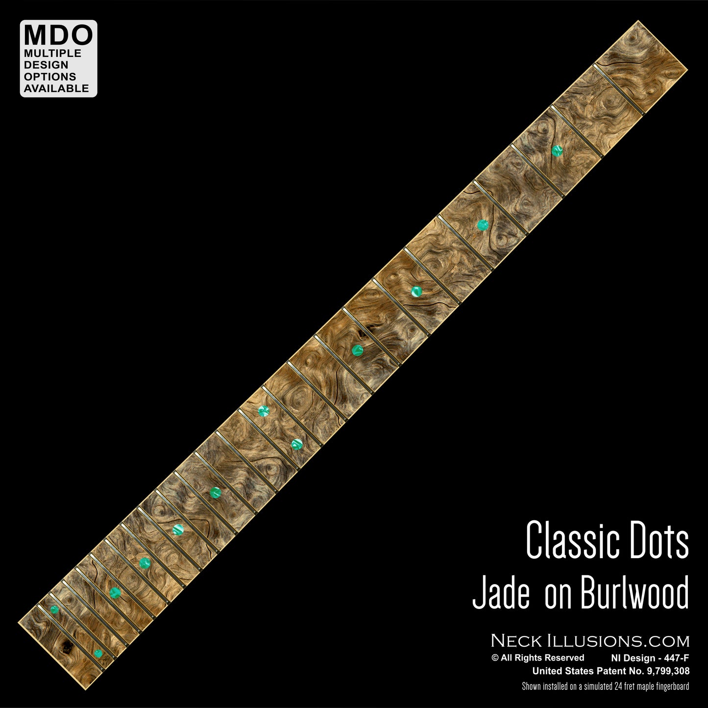 Classic Dots on Burlwood