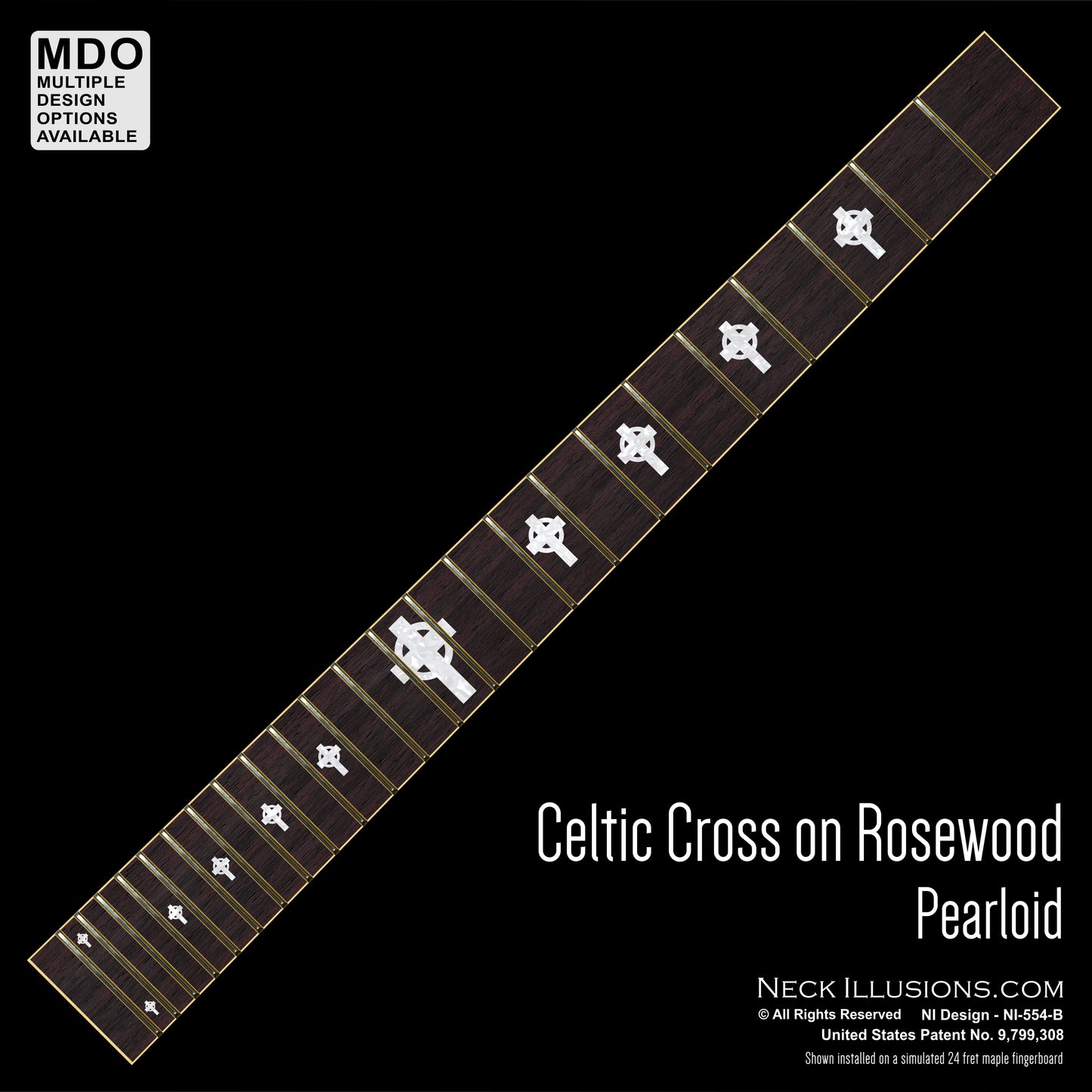 Celtic Cross on Rosewood