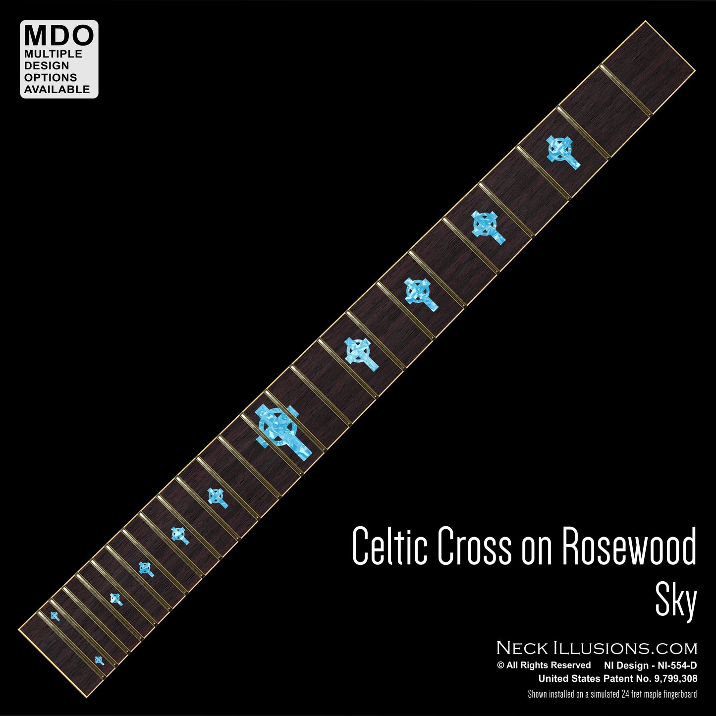 Celtic Cross on Rosewood