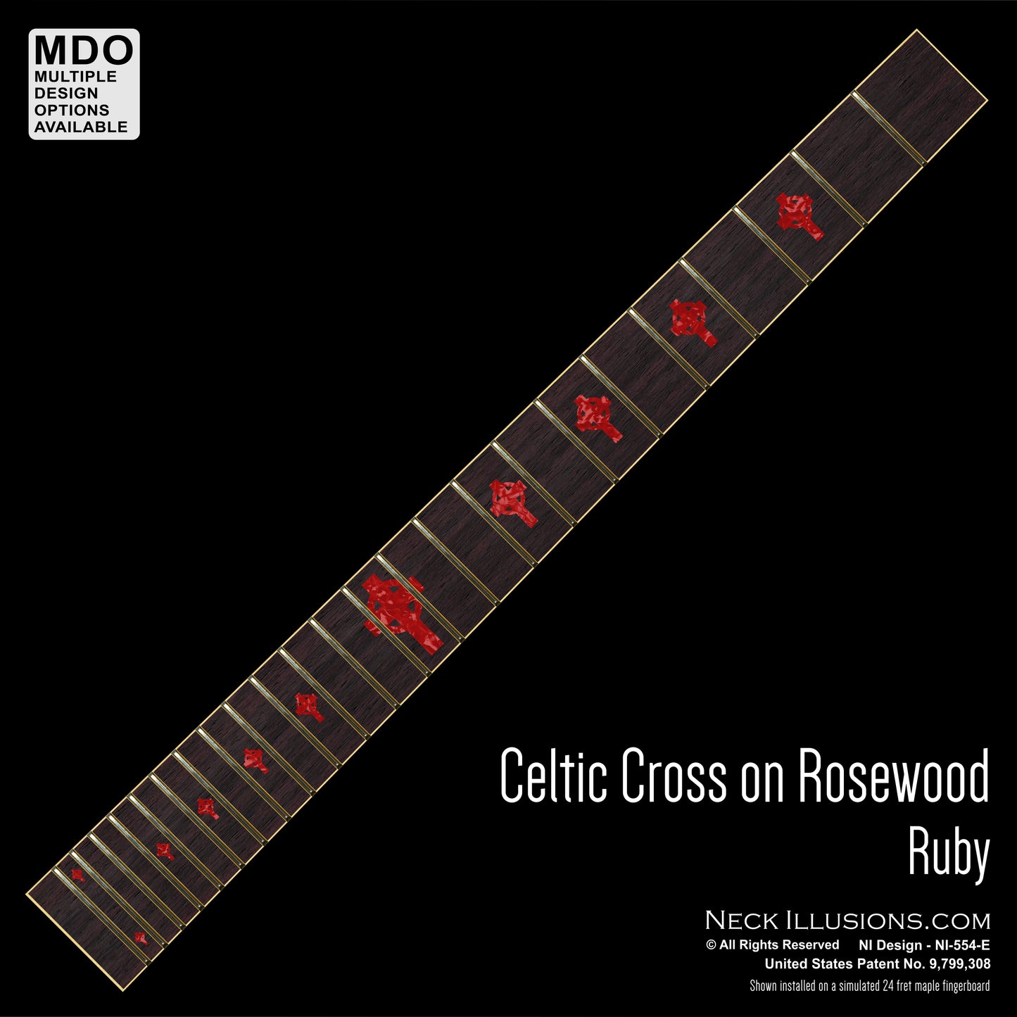 Celtic Cross on Rosewood