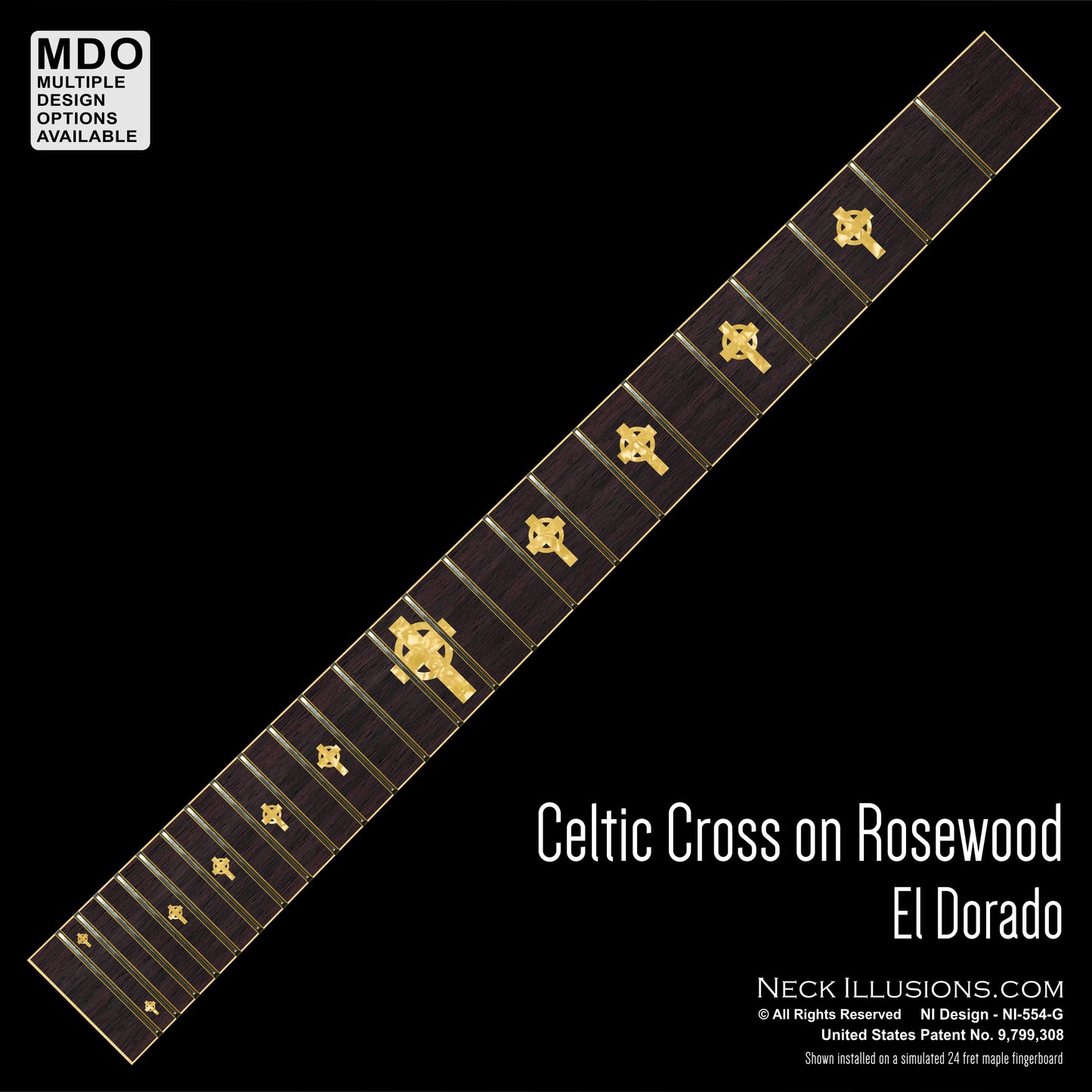 Celtic Cross on Rosewood