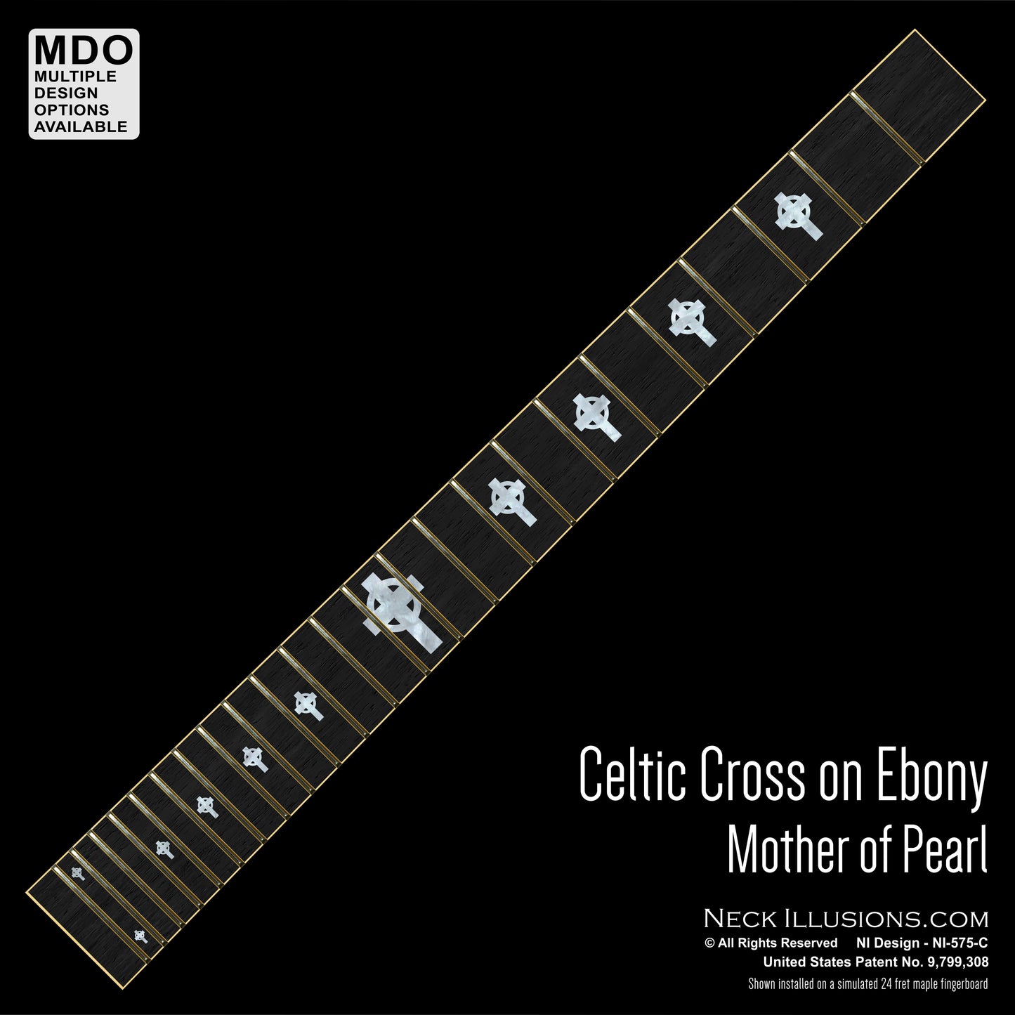 Celtic Cross on Ebony