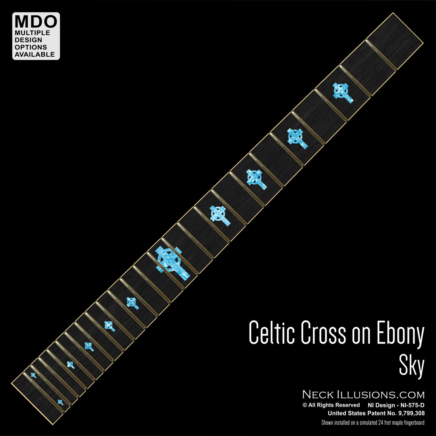 Celtic Cross on Ebony