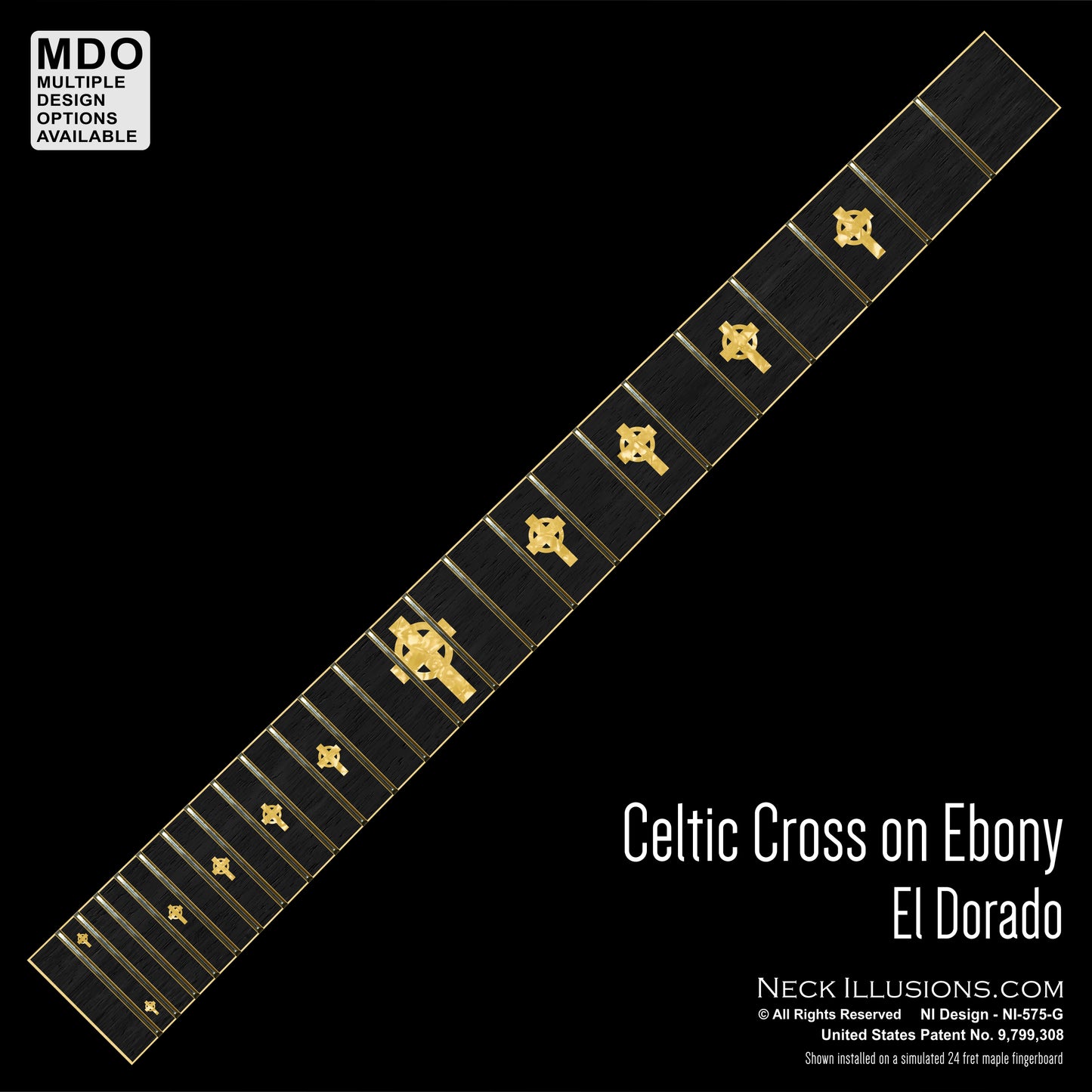 Celtic Cross on Ebony
