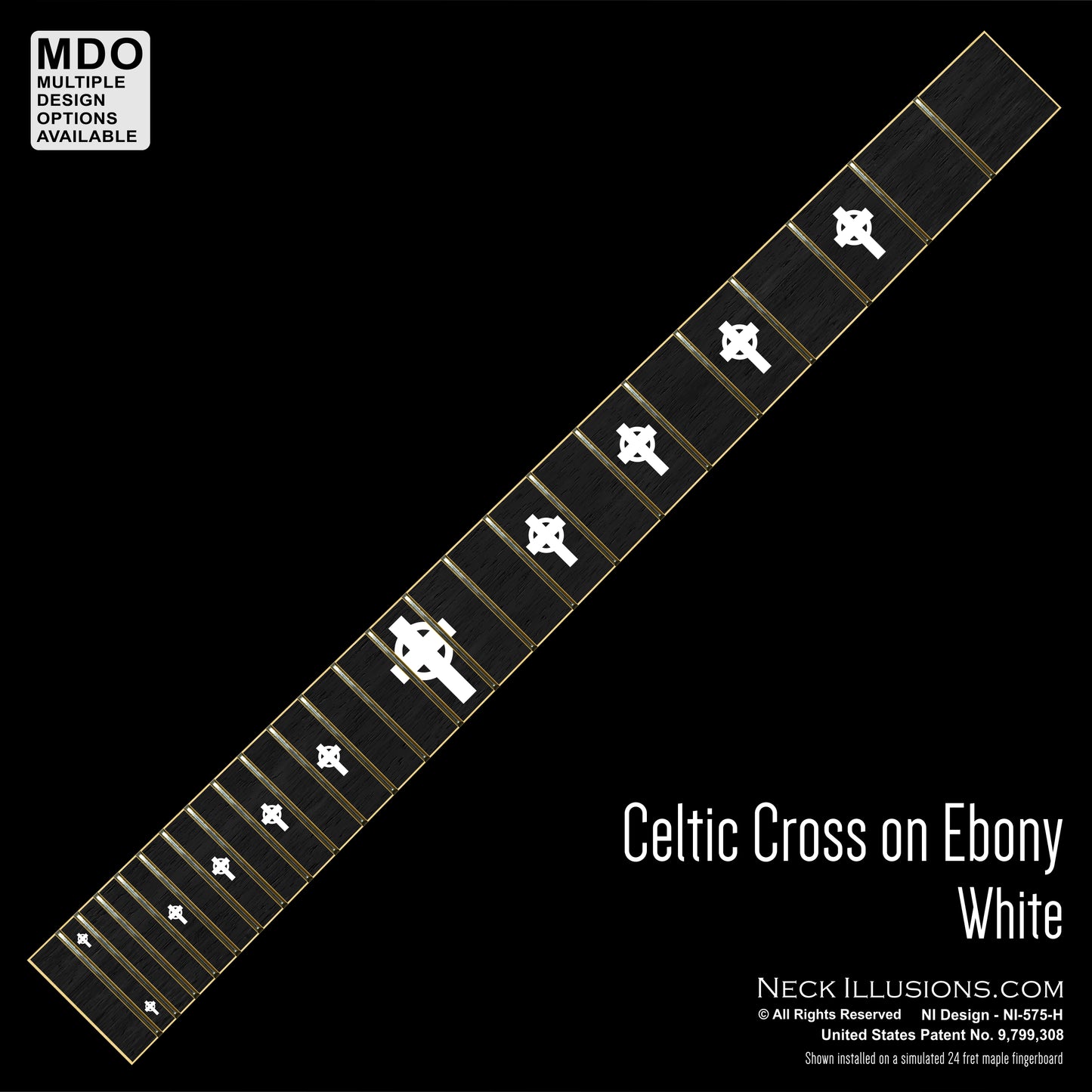 Celtic Cross on Ebony