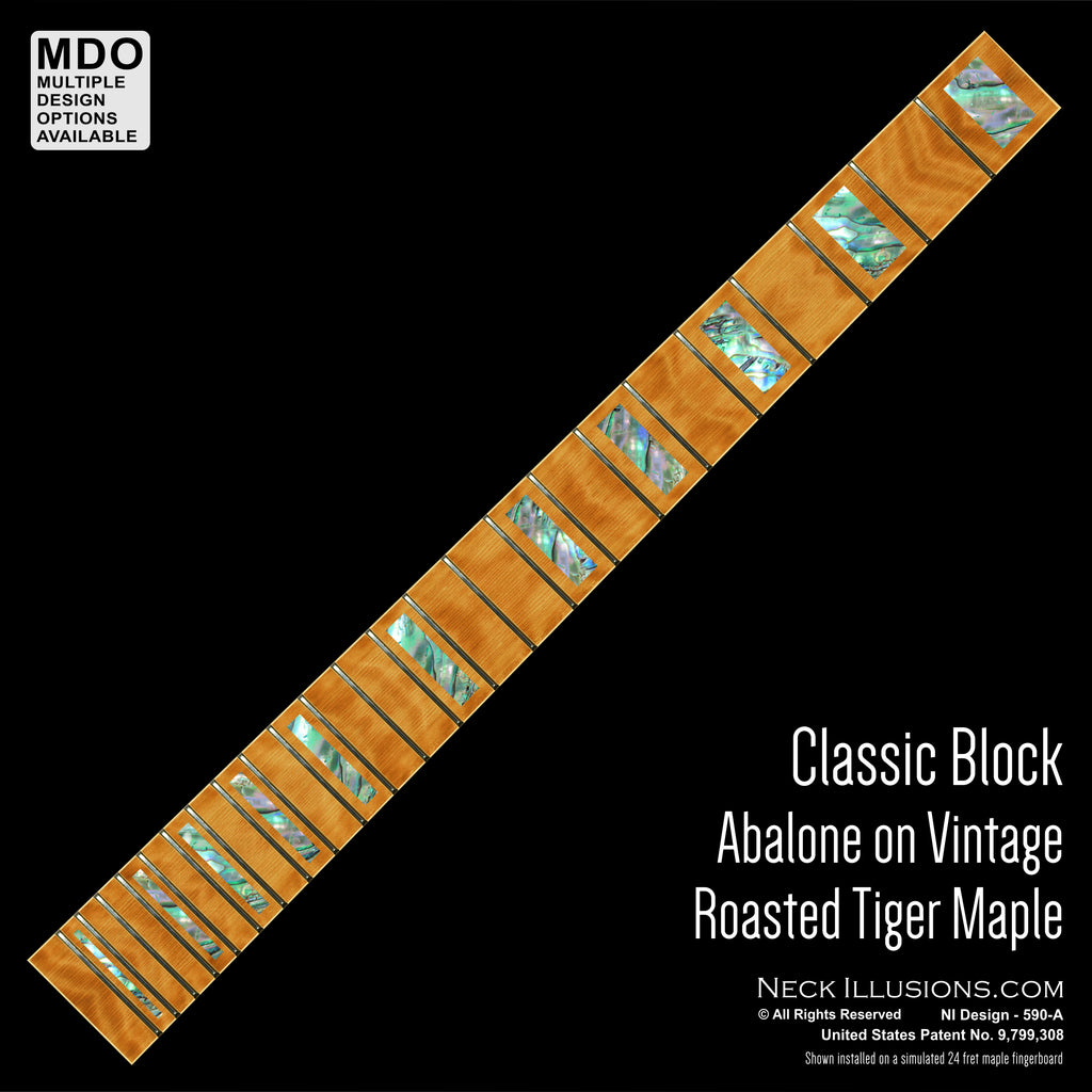 Classic Blocks on Roasted Vintage Tiger Maple
