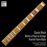 Classic Blocks on Roasted Vintage Flame Maple