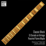 Classic Blocks on Roasted Vintage Flame Maple